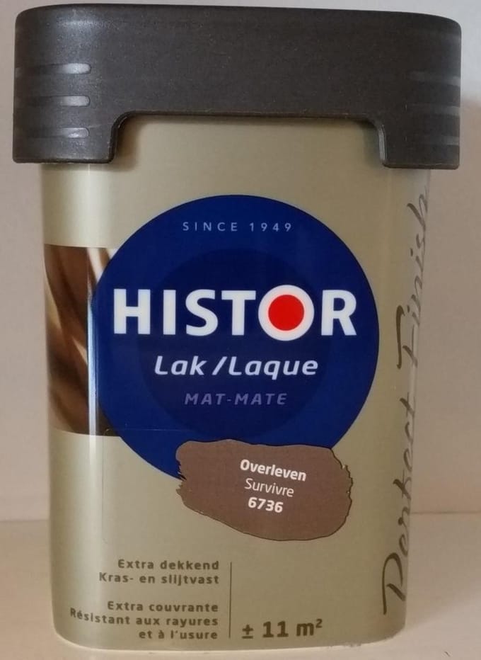 Histor Perfect Finish Lak Mat 0,75 liter - Overleven