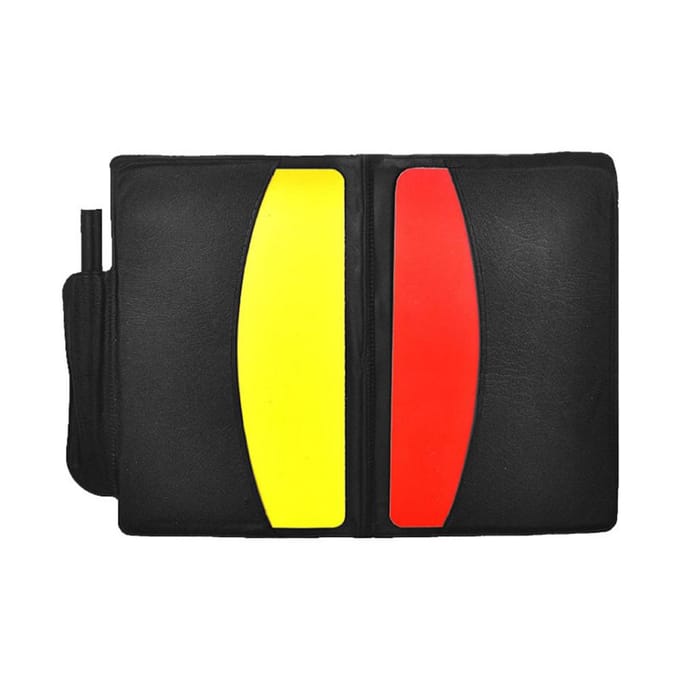 Notitieboekje Rode Kaart Scheidsrechter Vervanging Voetbalaccessoires black