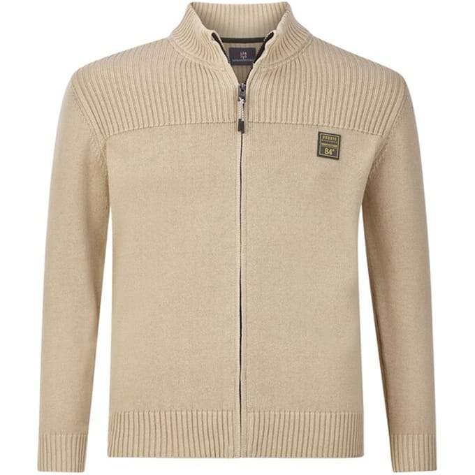 Jan Vanderstorm herren Vest - 56/58 - beige - Plus Size