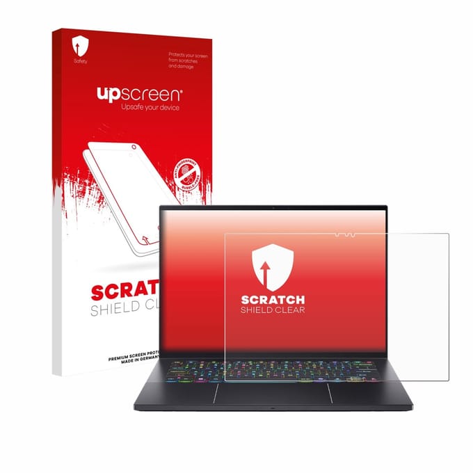 upscreen - Screenprotector voor Acer Predator Triton 14 AI - Folie Beschermfolie transparant