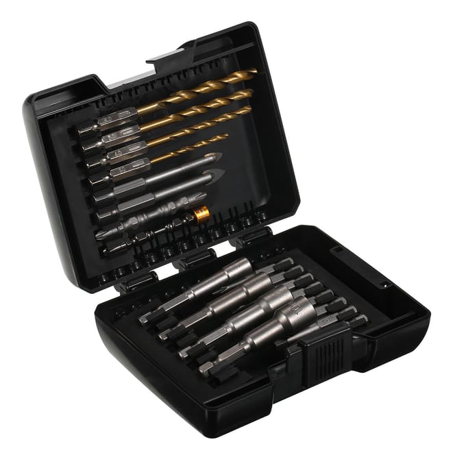 20-delige Boorbitset Schroevendraaierbitset Slagmoerbitset voor Hout, Metaal, Staal en Veiligheid 20 PCS