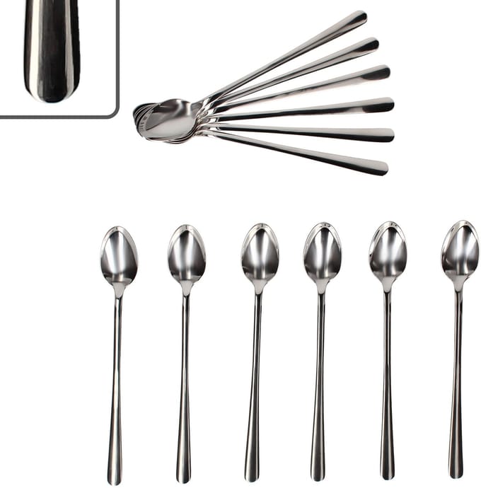 Justinus Set van 12 Style Art latte macchiato lepels voor 12 personen