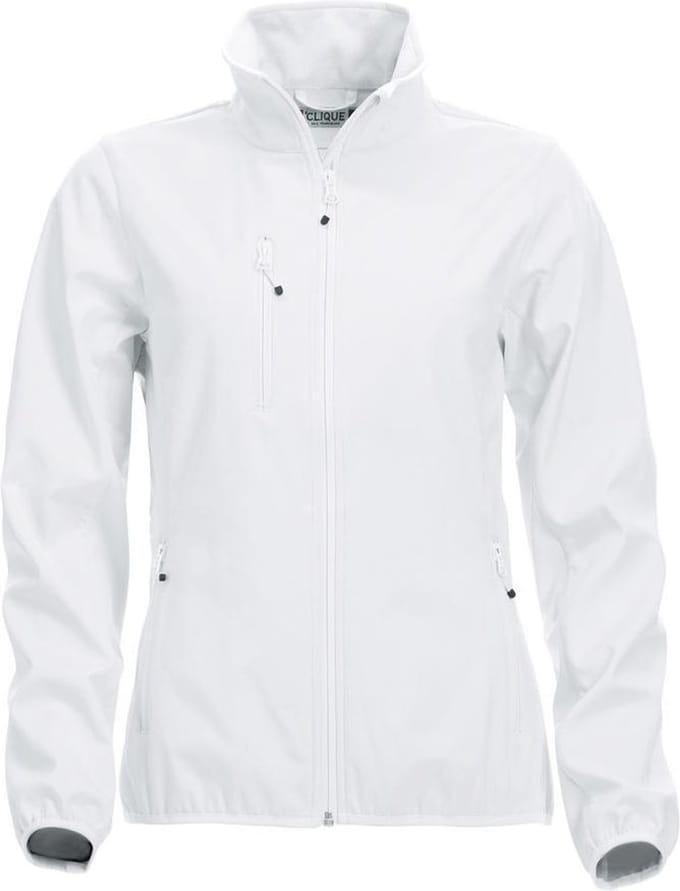 Clique Basic Softshell Jas Dames Wit maat M