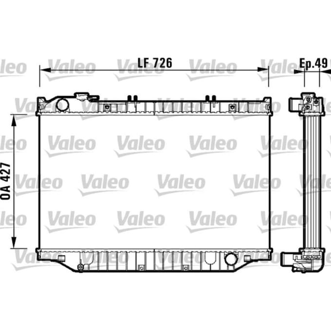 Radiator, motorkoeling VALEO 732415
