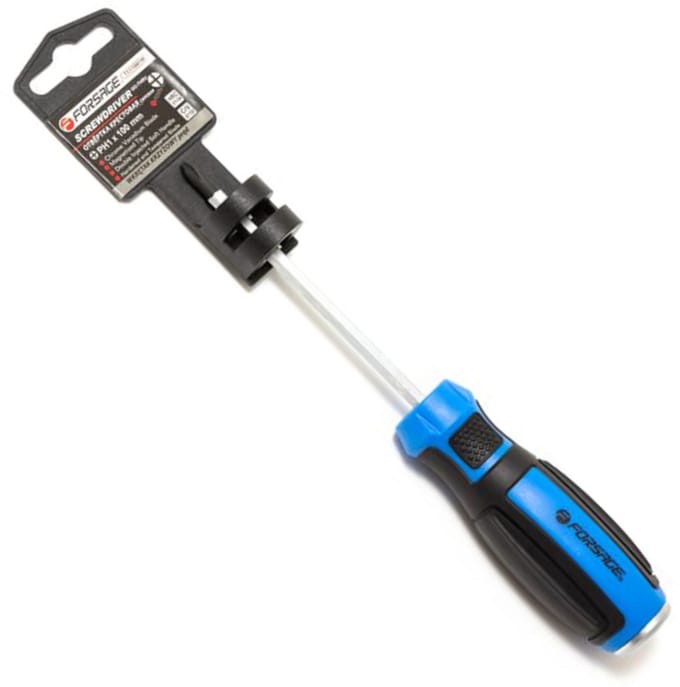 Forsage - Philips Schroevendraaier - PH1x100mm - Staal CR-V - Czarno-niebieski