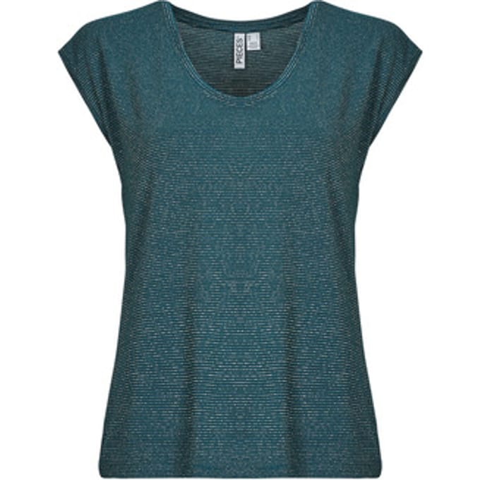 PIECES - PCBILLO TEE LUREX STRIPES JRS NOOS BC - Dames - T-shirts