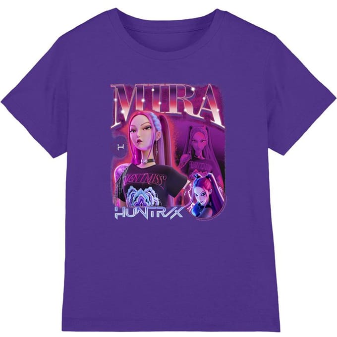K-Pop Demon Hunter Kinderen/Hunters X Mira T-Shirt (Paars)