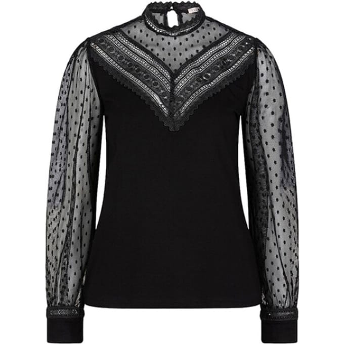 Esqualo top W23-30729 - Black