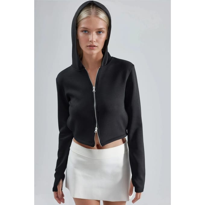 Hooded Zip-Up Regular Fit Jas