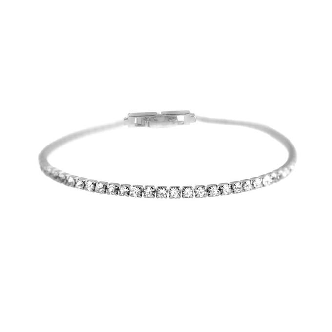 Bracelet - LUXENTER - Kayla - Alliage Rhodié - Zircone Brillantante - Taille Unique blanc