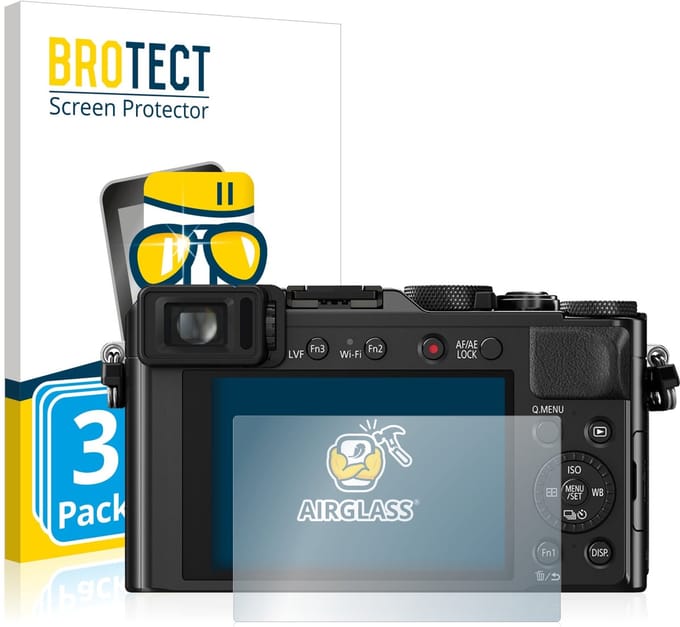 Screenprotector 3 Stuks voor Panasonic Lumix DMC-LX100 Beschermglas transparant