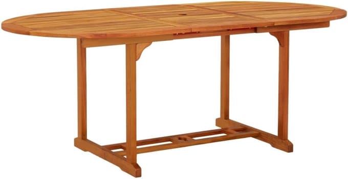 Tuin Eettafel - Terras Tafel - Buiten Eten - Uitschuifbaar - 200 x 100 x 75 cm - Bruin