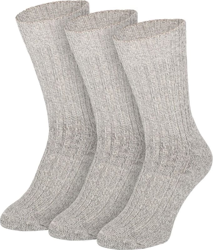 Apollo Noorse Sokken Wol 3-Pack Grijs - Sokken - 43-46
