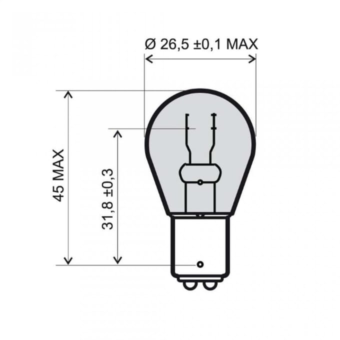 Ampoule Osram pour Scooter Yamaha 125 XC 115 S DELIGHT 2014 à 2017 ARG Neuf