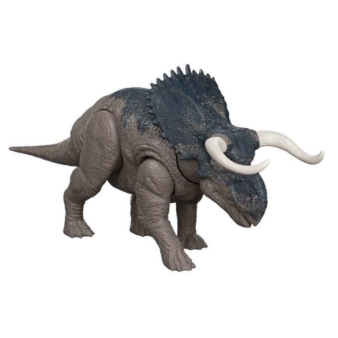 Mattel dinosaurus speelfiguur Jurassic World Wild Roar Nasutoceratops.