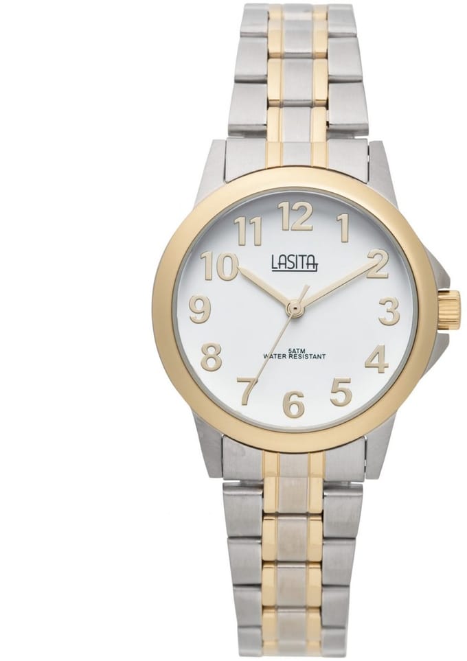 Exclusief Design Horloge – Staal – 2-Kleurig – 35 mm – Verstelbare Band