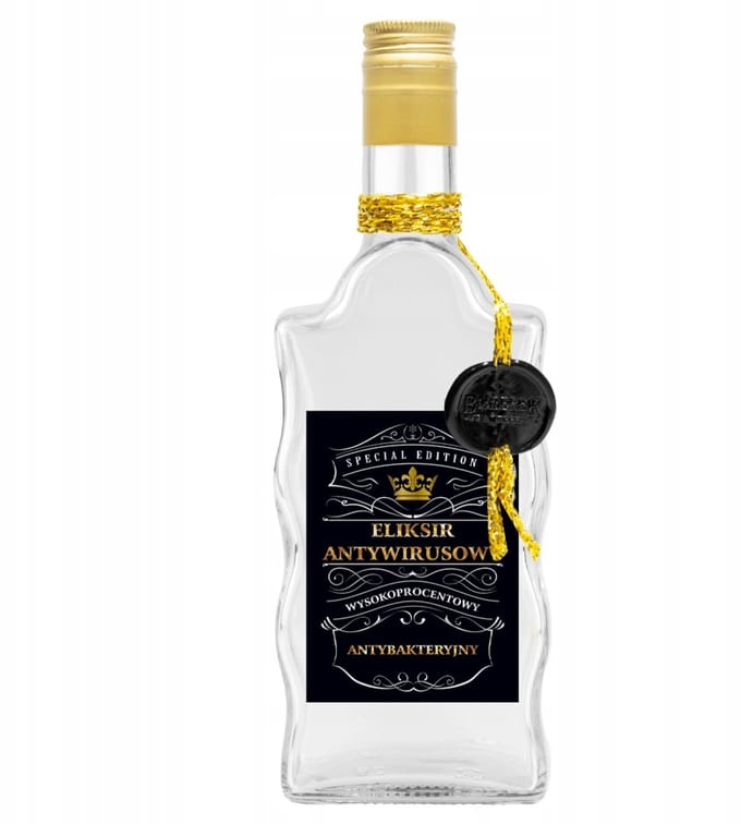 Bimberek Serie - Decoratieve Fles - 500ml - Elixer Antivirale
