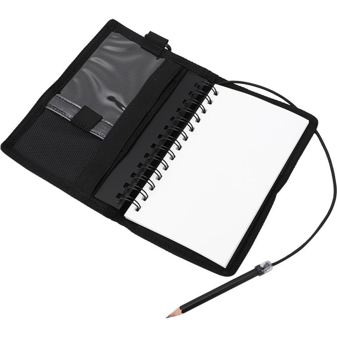 Bloc d'écriture sous-marin submersible Bloc-notes de plongée Bloc-notes Équipement de plongée étanche noir noir