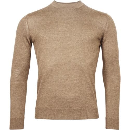 Baileys Trui Turtle Neck Merino Wool Single Knit Donker Zand / male