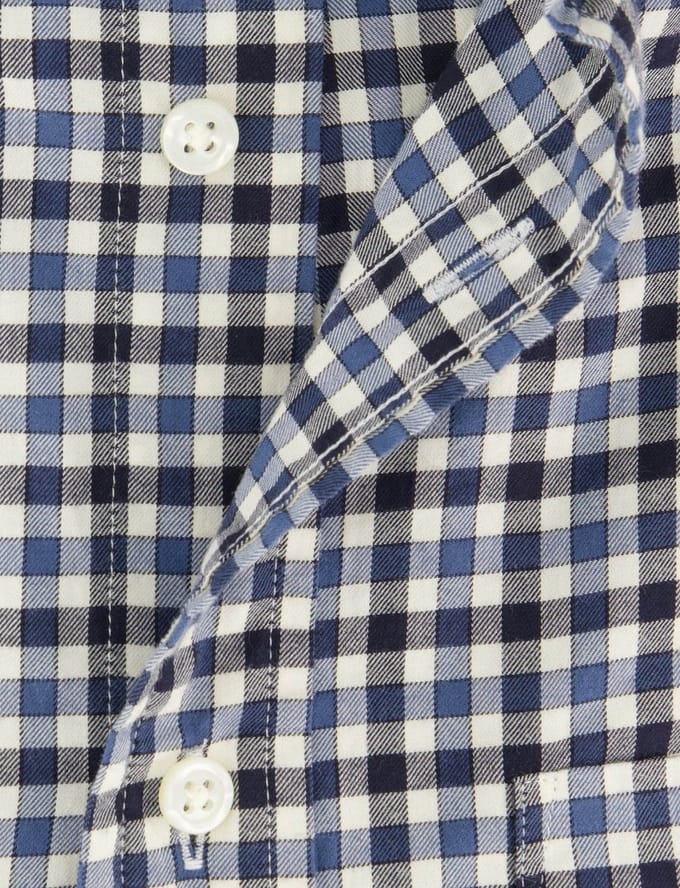 Casual overhemd Gant Regular Fit blauw katoen