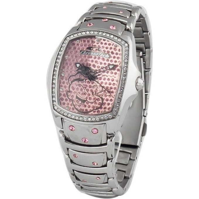 Horloge CHRONOTECH CT7896LS-87M. Kwarts, Kleur roze. Kobieta. gray