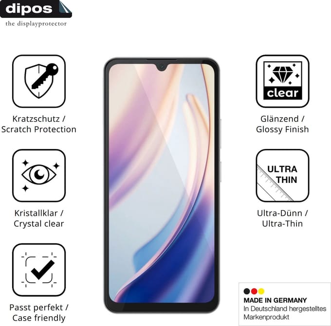 dipos – 4x Beschermfolie geschikt voor Doogee M30 Pro | Krasbestendige & heldere Screenprotector Ultra-Thin