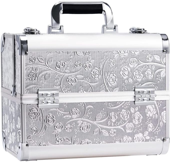 SCH® Nagellak Koffer - Nagellak- Zilver- 32cm x 21cm x 26cm