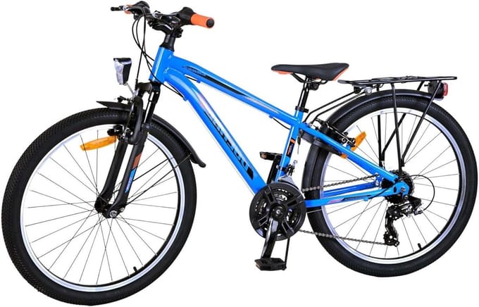 Kinderfiets - Jongensfiets - Buiten Fietsen - Twee Handremmen - 24 Inch - Blauw