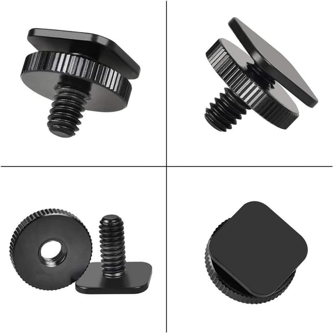Set van 4 Camera Schroeven met 1/4 Inch Aansluiting voor Flitser en Accessoires