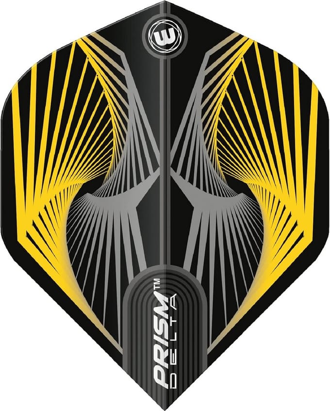 Dart Flights Set Geel Grijs - 3 Stuks Professionele Kwaliteit