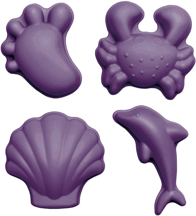 SCRUNCH Zandvormpjes - Paars - Opvouwbaar - Recycleerbaar
