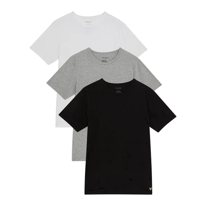 Lyle & Scott Basic Lounge Shirt Heren (3-pack) - Maat M