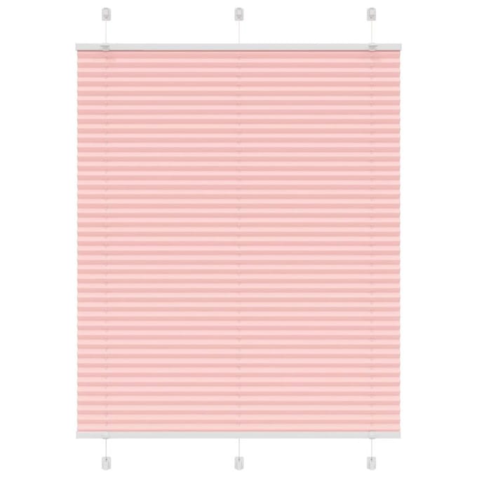 vidaXL - Plissé - rolgordijn - 105x100cm - stofbreedte - 104,4cm - polyester - roze