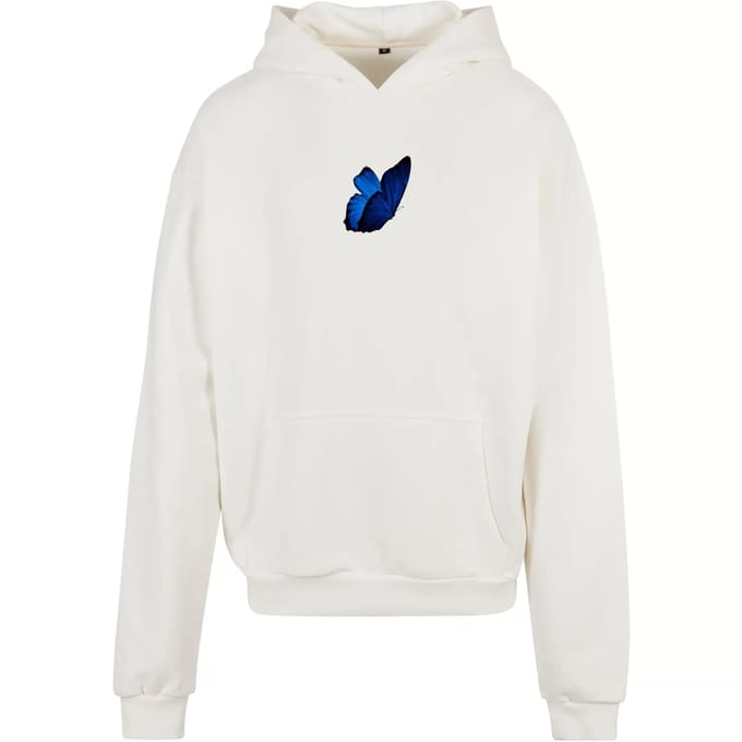 Mister Tee - Le Papillon Heavy Oversize Hoodie/trui - XS - Wit/Multicolours