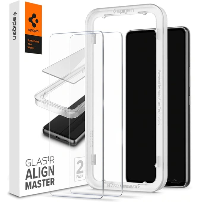 Spigen GLAStR EZ Fit Screenprotector 2 Pack + Applicator voor de Samsung Galaxy A53
