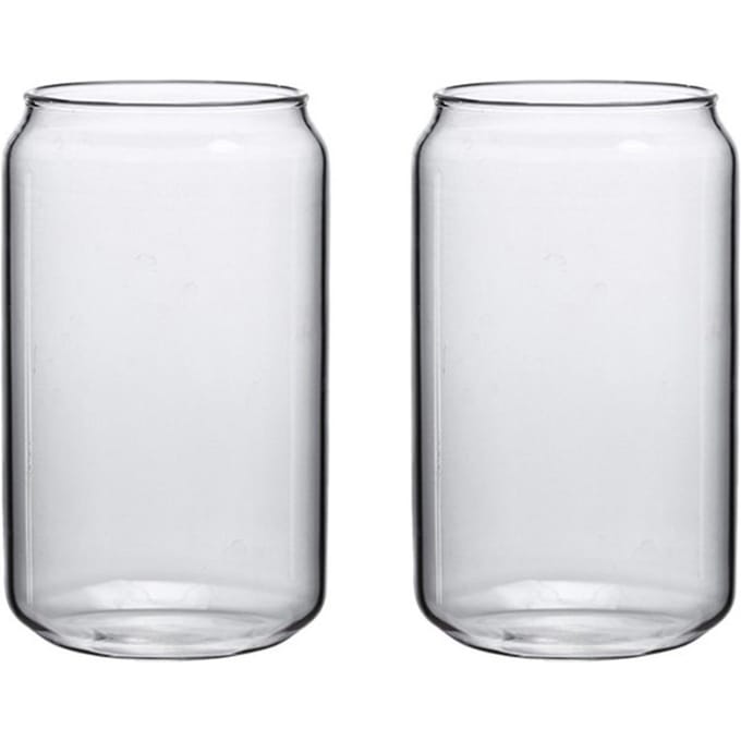 Creatief Glas in Vorm van Colablik Sap Melk Vruchtenthee Glas Bierglas Waterglas Koud Drankglas gray