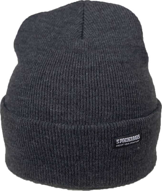 Poederbaas Muts warme wintermuts Thunder beanie - DarkGray -   -
