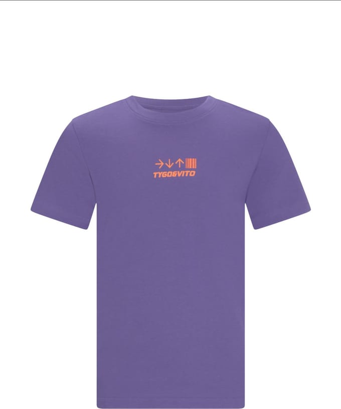 TYGO & vito jongens T-shirt paars maat 146/152