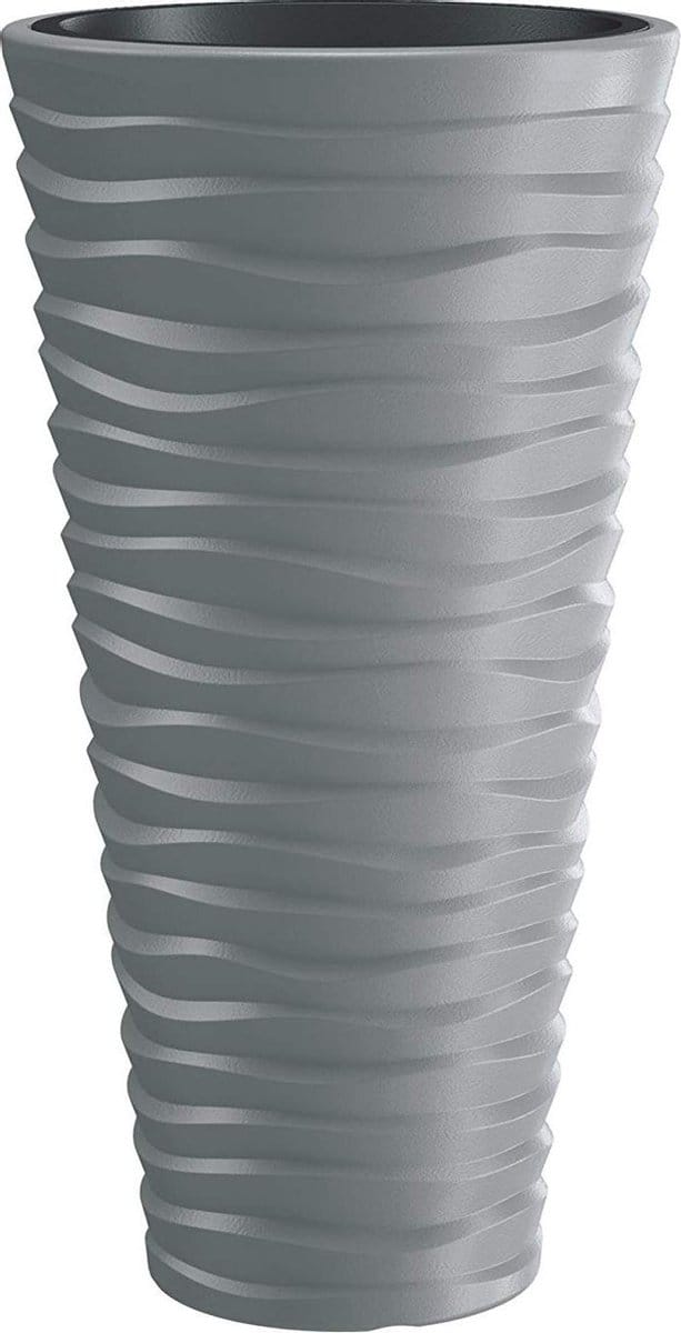 Bloempot met uitneembare inzet Sand Slim / antraciet