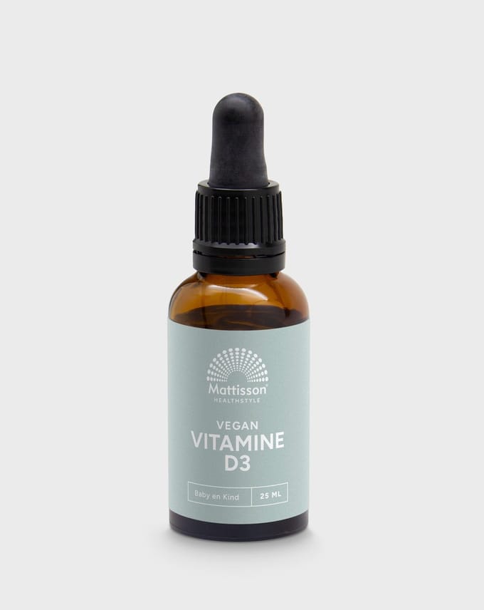 Mattisson - Vegan Vitamine D3 Druppels - Baby & Kind - 10 mcg - 25ml