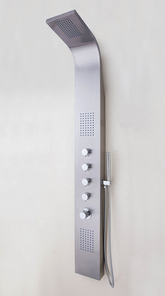 Xellanz Huron thermostatische douchekolom 165x20 cm RVS