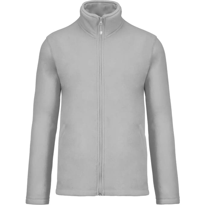 Kariban Microfleece met rits heren K911 - Snow Grey - XL