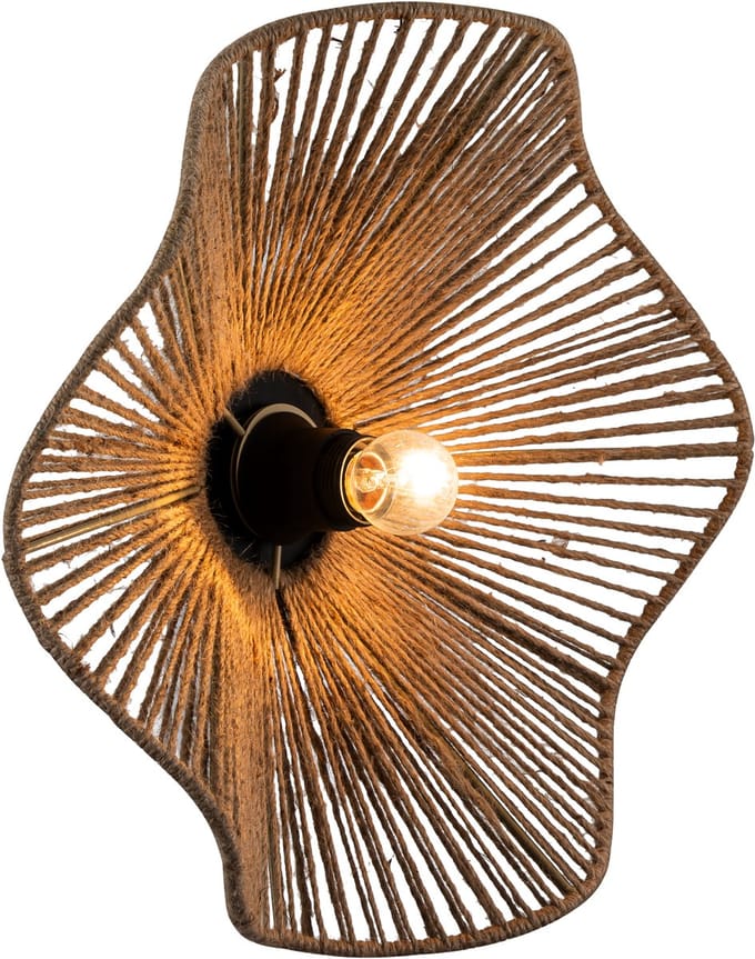 Olucia - ANNELOT - Wandlamp - Bruin / Zwart - Vorm: Overig