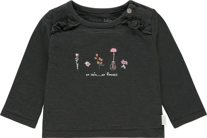 Noppies T-shirt lange mouw Celina - Phantom - Maat 68