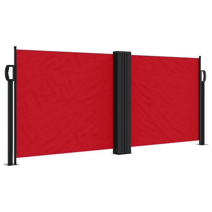 vidaXL - Windscherm - uittrekbaar - 100x1000 - cm - rood