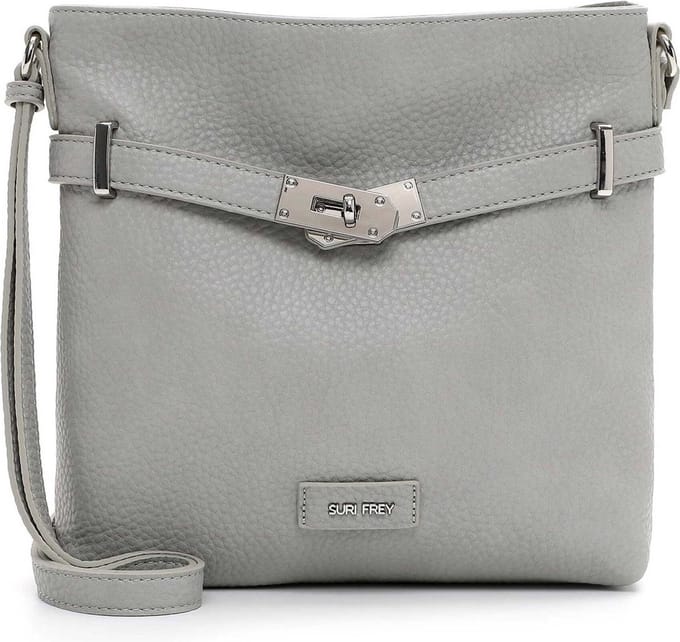 SURI FREY Schoudertas Leony Crossover Bag Lightgrey Lichtgrijs