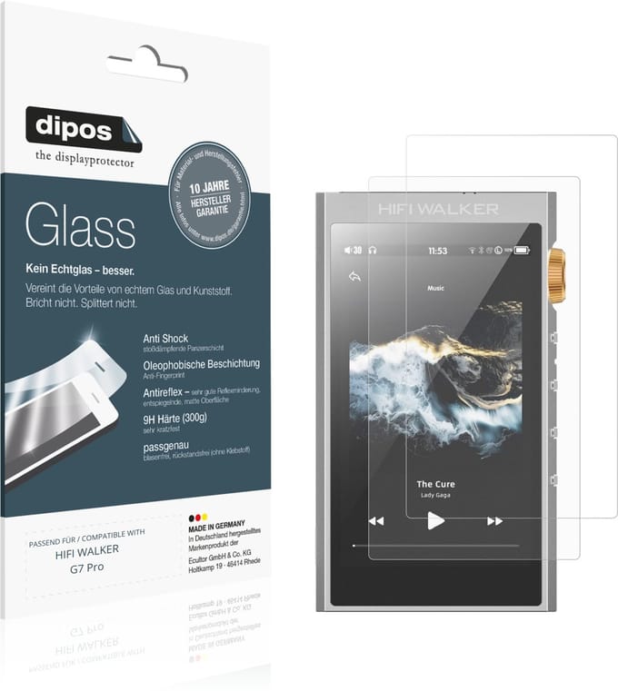 dipos – 2x Matte Pantserfolie geschikt voor HIFI WALKER G7 Pro | 9H Screenprotector