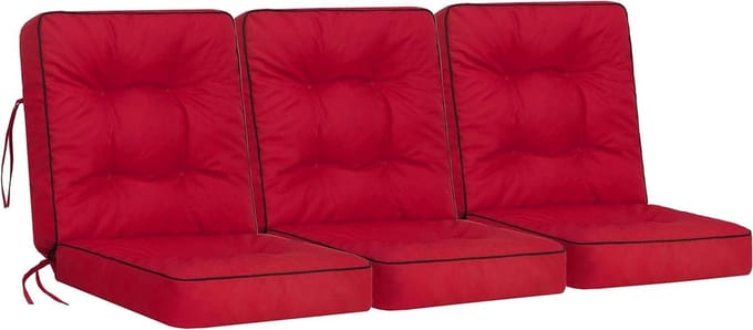 Tuinkussen voor een tuinschommel modulair kussen stoelkussen rood breedte 150 cm