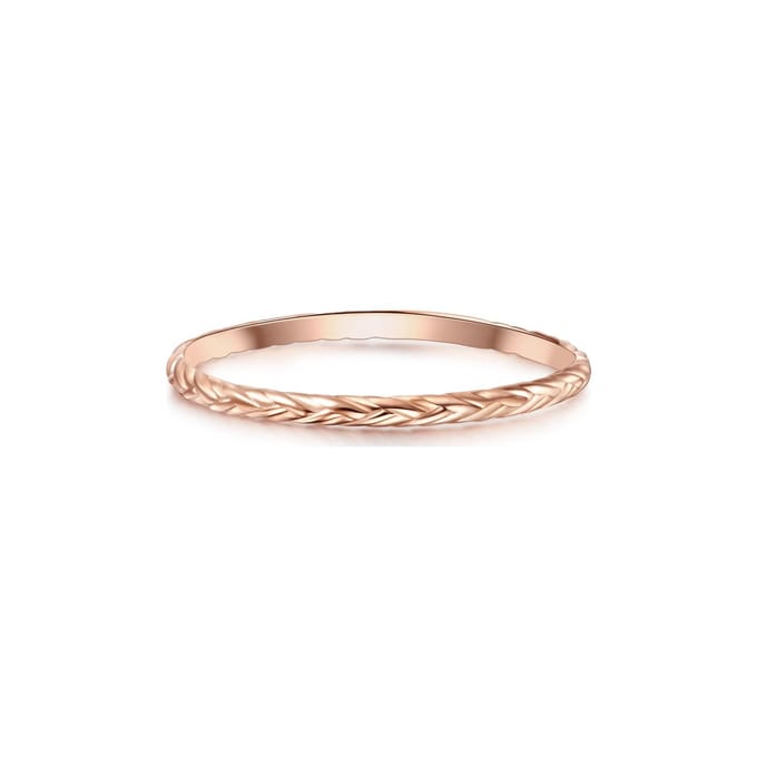 Gems München Dames Dames ring 925 sterling zilver 56 Roségoud 32019736