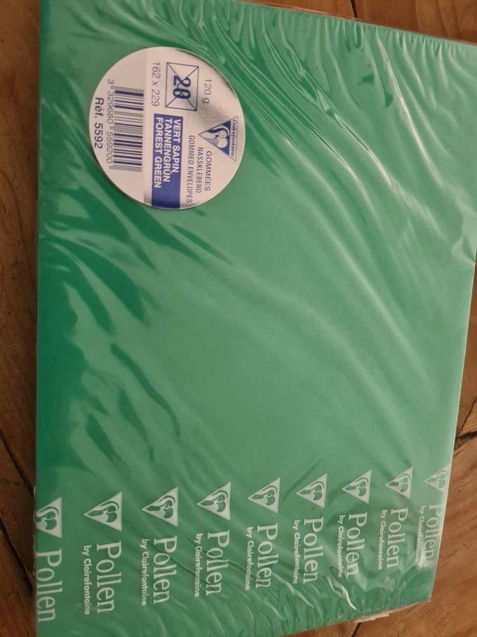 Clairefontaine 20 Enveloppen 162 x 229 Groen